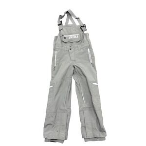 VIRTKA‎ Women's Gray Ski Snowboard Bib Pants Waterproof Shell Size M